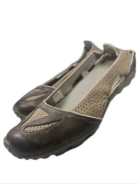 Merrell Slip On Flats Leather Shoe Women Sz:US:8 Brn Gorp Fairy Gorp Boho Y2K(7A